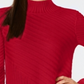 Suéter feminino de gola alta estampado Charter Club, vermelho, tamanho pequeno G
