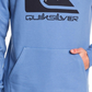 Moletom com capuz Quiksilver Omni Logo Screen Fleece Masculino Azul Tamanho XXG