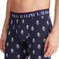 Cueca Boxer Ralph Lauren Masculina em Malha Elástica Azul Tamanho P