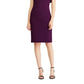 Vestido de coquetel curto com decote assimétrico e manga curta Ralph Lauren feminino, roxo, tamanho 10