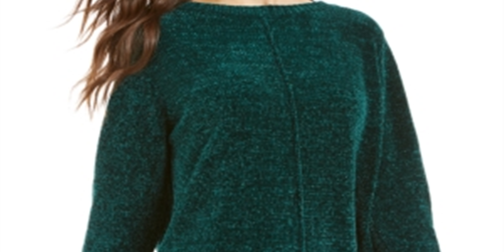 Suéter chenille feminino Style &amp; Co, cor lilás, tamanho pequeno XL