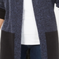 Cardigan feminino Karen Scott Colorblock Azul Tamanho Pequeno P