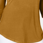 Blusa feminina JM Collection com ombros descobertos e mangas compridas, mostarda, tamanho pequeno e pequeno