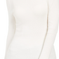 Suéter feminino de gola alta canelada Style &amp; Co, branco, tamanho grande
