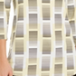 Blusa feminina Alfani com recorte estampado, branca/limão, tamanho pequeno