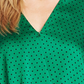 Vince Camuto Blusa feminina de manga comprida verde tamanho pequeno