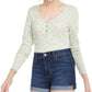 Camisas Henley Ultra Flirt Junior's Scallop Edge Brancas Tamanho X-Grande