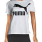 Camiseta Puma Classic Logo Fitness Running Unissex Branca Tamanho P