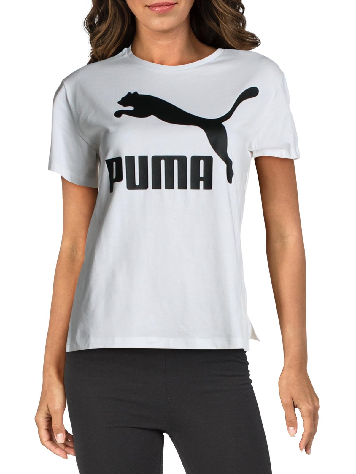 Camiseta Puma Classic Logo Fitness Running Unissex Branca Tamanho P