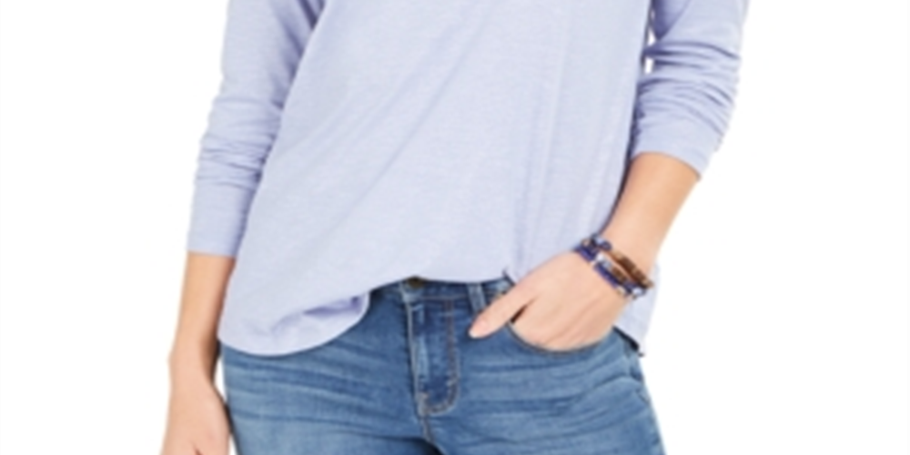 Top feminino com brilho salpicado azul tamanho XX-G