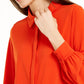 Camisa feminina Alfani com botões, laranja, tamanho M