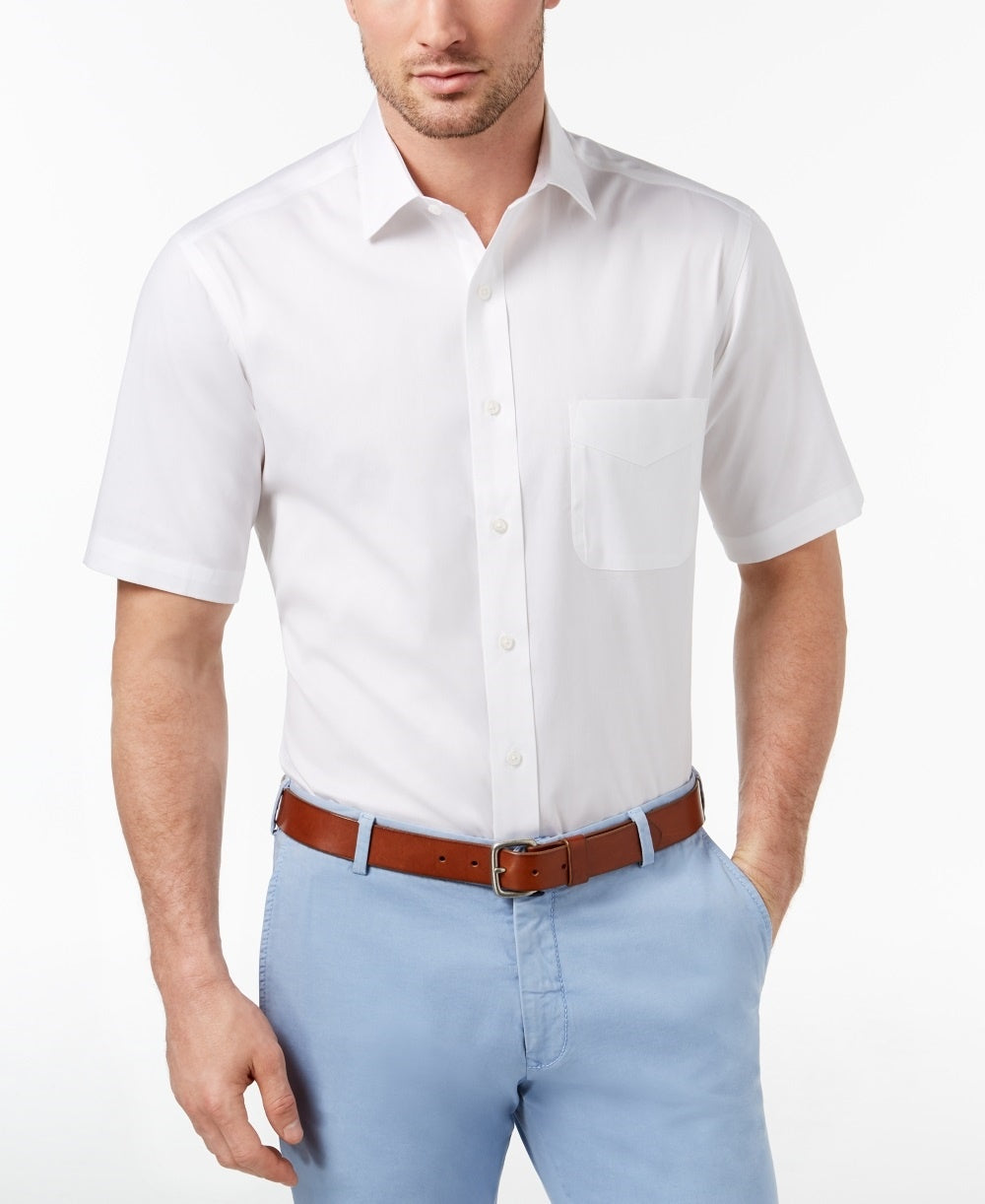 Cardigan masculino de cashmere com gola redonda, tamanho 15,5, branco