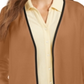 Suéter feminino Charter Club Milano Cotton Completer marrom tamanho pequeno