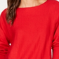 INC International Concepts Suéter Túnica Feminino Vermelho Tamanho Pequeno Pequeno