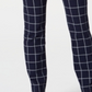 Calça feminina Charter Club Windowpane azul tamanho 12