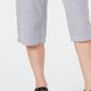 Calça Capri Karen Scott Feminina de Algodão Seersucker Azul Tamanho G