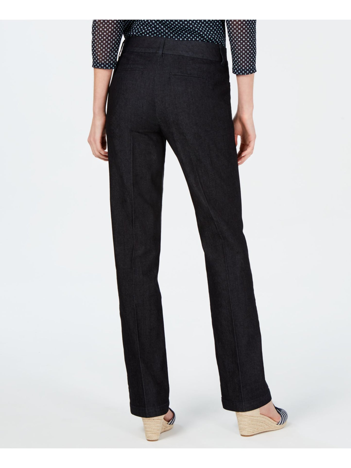 Calça feminina com bolsos para emagrecimento da barriga, ideal para usar no trabalho, tamanho 12, preta