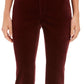 Calça jeans feminina Charter Club Lexington Velveteen reta vermelha tamanho 16 pequena