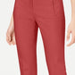 Calça feminina Alfani Tummy Control Slim Leg Vermelha Tamanho 8