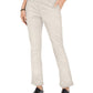 Calça Chino Bootcut de Algodão Feminina Style &amp; Co Bege Tamanho 18
