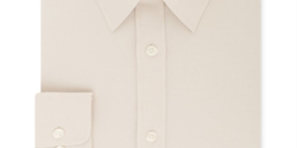 Camisa social masculina Tommy Hilfiger com gola marrom, tamanho 17,5 x 36 x 37