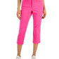 Calça jeans feminina Charter Club Tummy Control Bristol Capri, rosa, tamanho 4