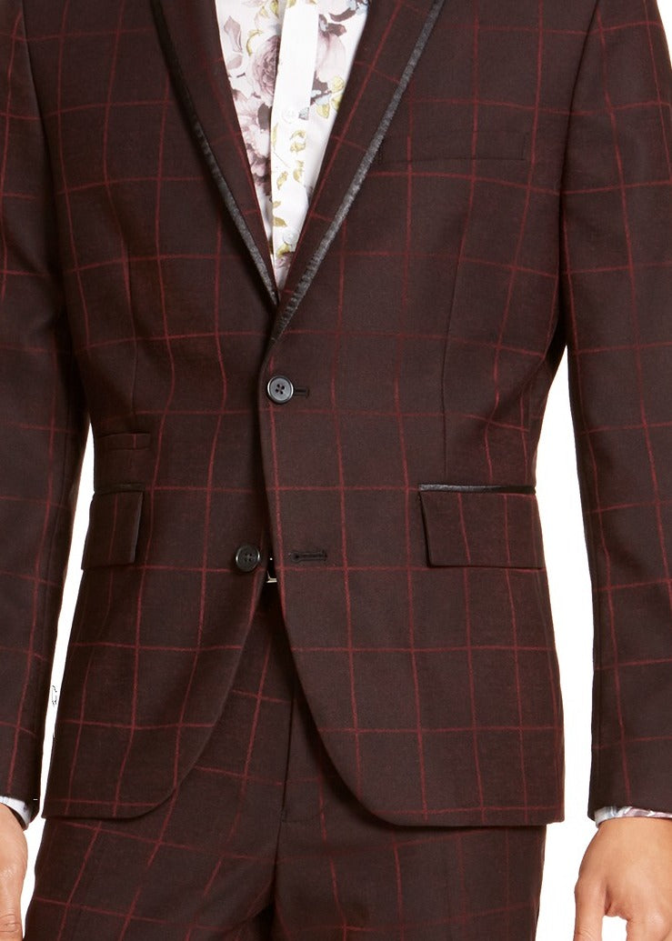 INC International Concepts Terno Masculino Separado Alto Slim Fit Blazer Elástico Preto Tamanho XX-Grande