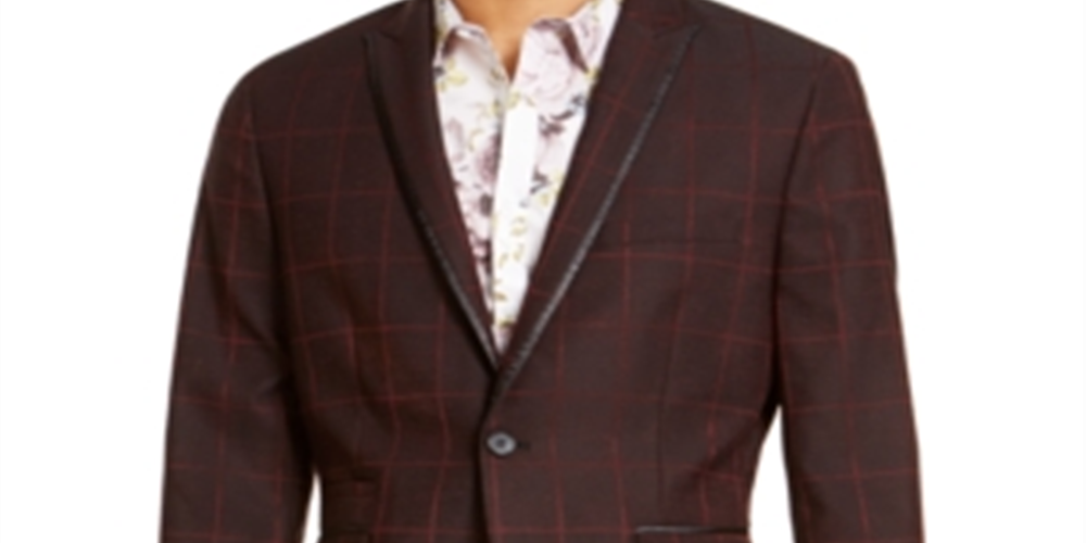 INC International Concepts Terno Masculino Separado Alto Slim Fit Blazer Elástico Preto Tamanho XX-Grande