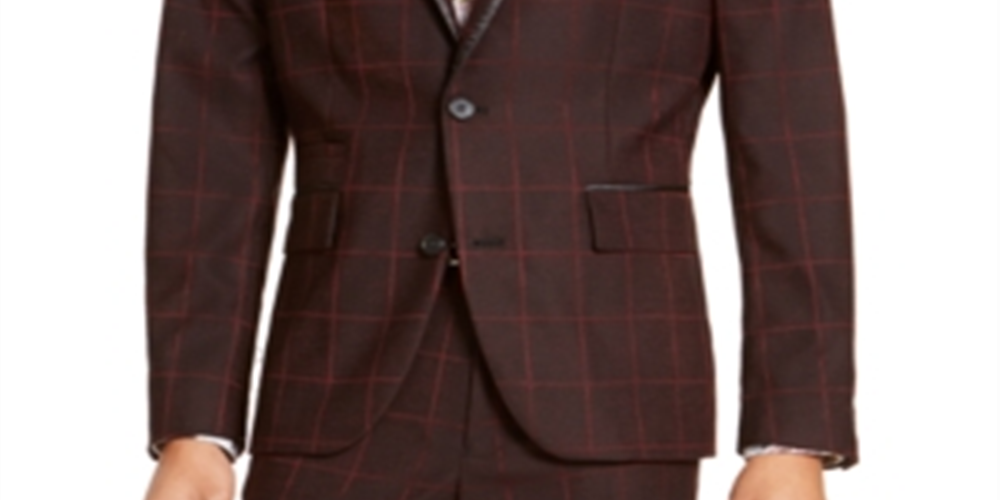 INC International Concepts Terno Masculino Separado Alto Slim Fit Blazer Elástico Preto Tamanho XX-Grande