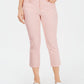 Calça jeans feminina Charter Club Tummy Control Bristol Capri rosa tamanho 18