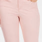 Calça jeans feminina Charter Club Tummy Control Bristol Capri rosa tamanho 18