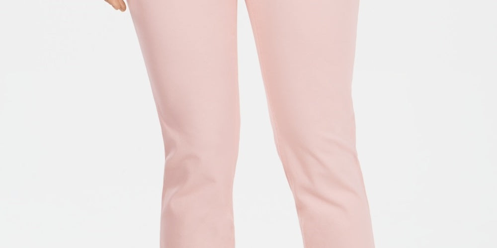 Calça jeans feminina Charter Club Tummy Control Bristol Capri rosa tamanho 18