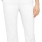Calça Chino Feminina Estilo &amp; Co, Perna Reta, Branca, Tamanho 4