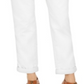 Calça Chino Feminina Estilo &amp; Co, Perna Reta, Branca, Tamanho 4