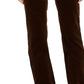 Calça de veludo cotelê Lexington Tummy Control feminina Charter Club, tamanho 20X5, marrom