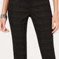 Calça jeans skinny com controle de barriga estampada feminina Style &amp; Co, preta, tamanho 2