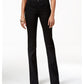Jeans Bootcut Feminino Style &amp; Co Cintura Média Preto Tamanho 16S