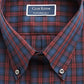 Camisa social masculina de algodão com ajuste regular Club Room, vermelha, tamanho 18x34-35