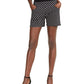Shorts bengaline femininos com bolinhas da INC International Concepts, preto, tamanho 22W
