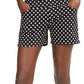 Shorts bengaline femininos com bolinhas da INC International Concepts, preto, tamanho 22W
