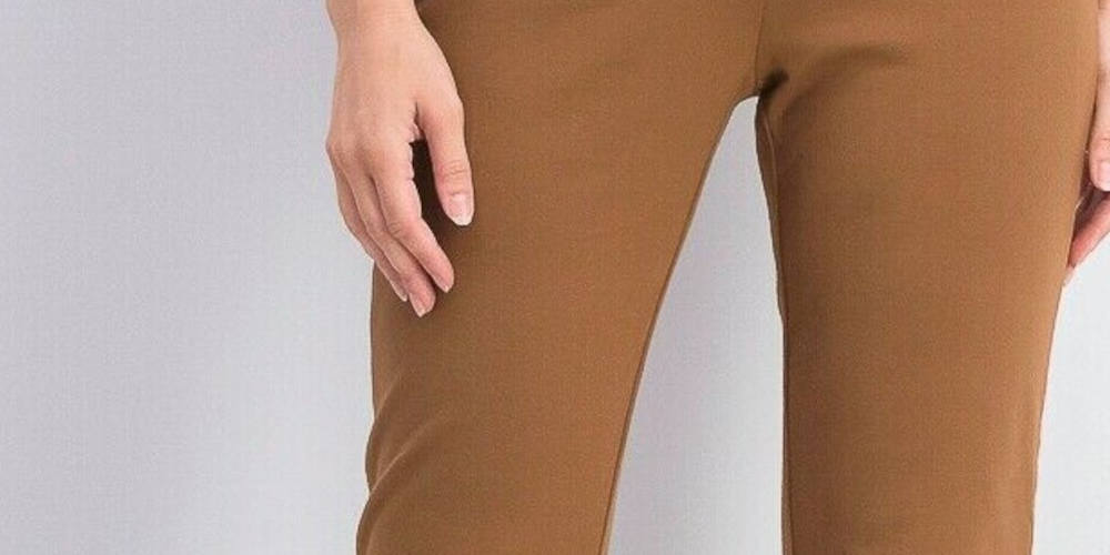 Calça skinny feminina Charter Club para noite, marrom, tamanho 12