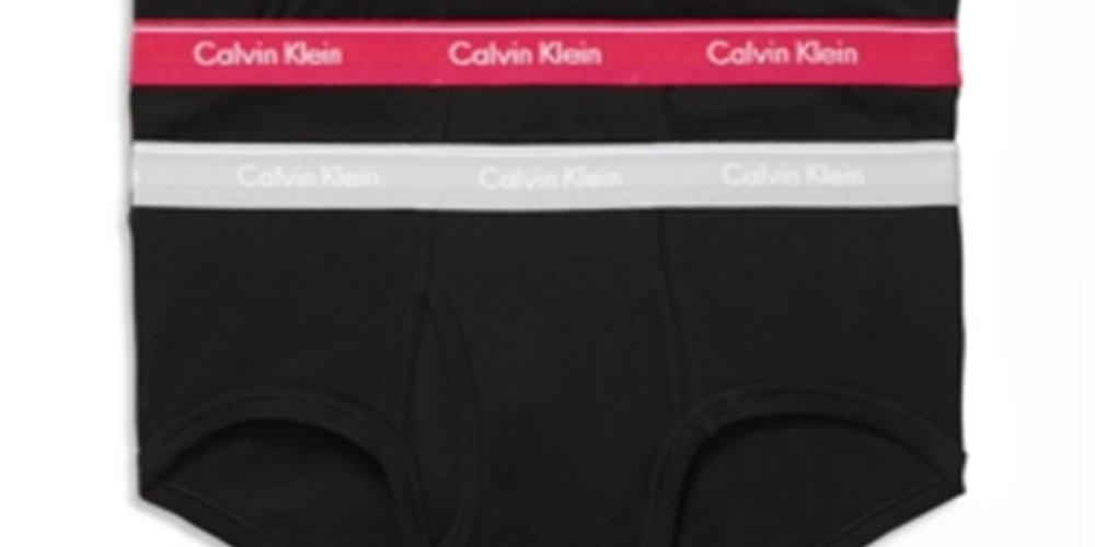 Calvin Klein Men's Briefs - Pacote com 6 Cuecas Sortidas - Prata - Tamanho X-G