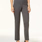 Calça feminina Alfred Dunner Classics Allure Slim Leg, cinza, tamanho 14