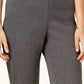 Calça feminina Alfred Dunner Classics Allure Slim Leg, cinza, tamanho 14