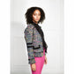 Jaqueta de tweed feminina Rachel Zoe, tamanho 6