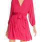Vestido Joie Feminino Favia com Cintura Amarrada e Manga 3/4 Rosa Tamanho X-S
