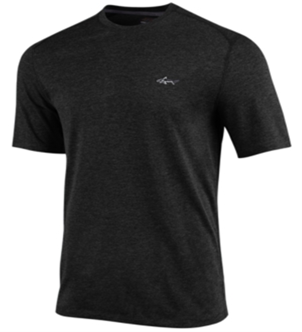 Camiseta masculina Attack Life by Greg Norman com gola redonda e logotipo, tamanho P