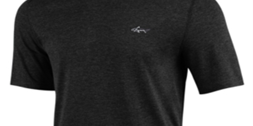 Camiseta masculina Attack Life by Greg Norman com gola redonda e logotipo, tamanho P
