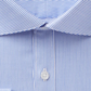 Camisa social listrada masculina Vince Camuto, azul, tamanho 14