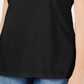 Blusa feminina Karen Scott com acabamento em trama de cesta e mangas bufantes, preta, tamanho GG